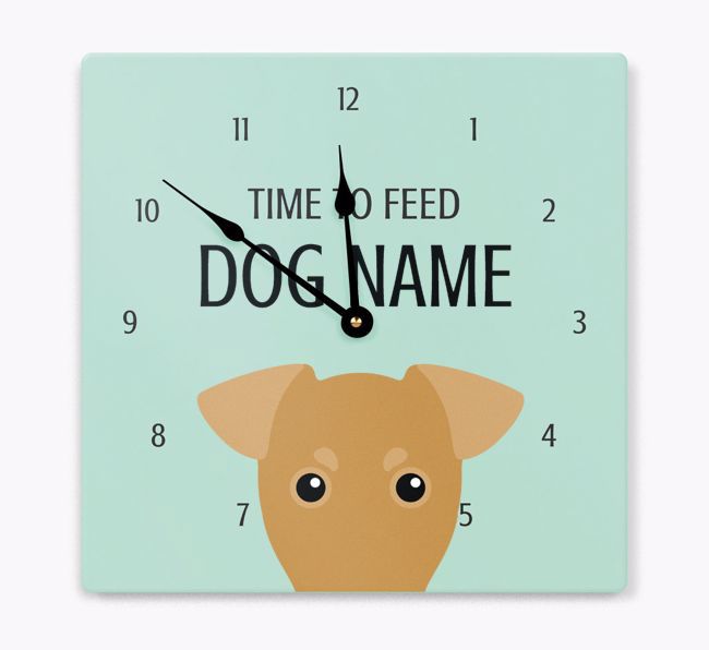 Time To Feed: Personalized {breedFullName} Wall Clock